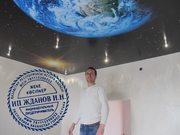 Бесшовные натяжные потолки. Фотопечать. Перфорированная пленка.